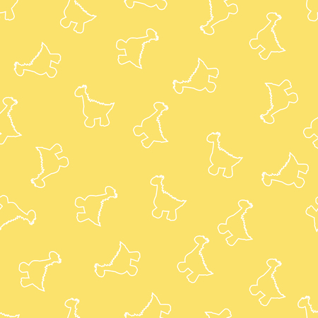 Ornament for the background, made of loops of small little dinosaursのイラスト素材