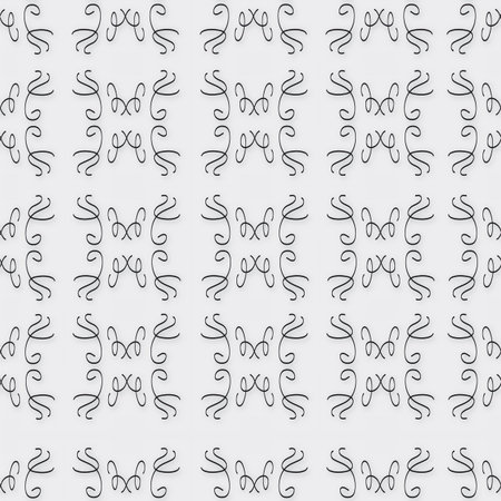 Seamless pattern for the background - picture of abstract elements on a gray background