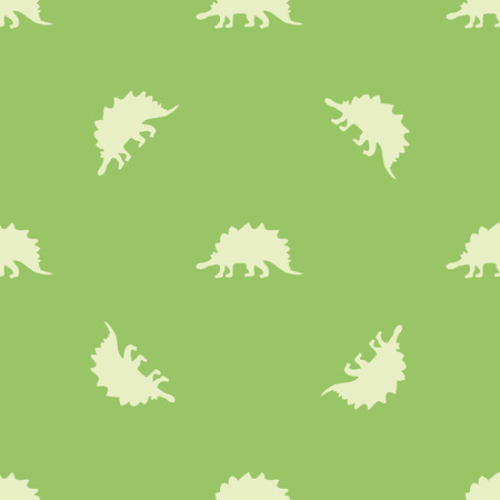 Illustration in vector format. Seamless pattern made up of silhouettes of dinosaurs.のイラスト素材
