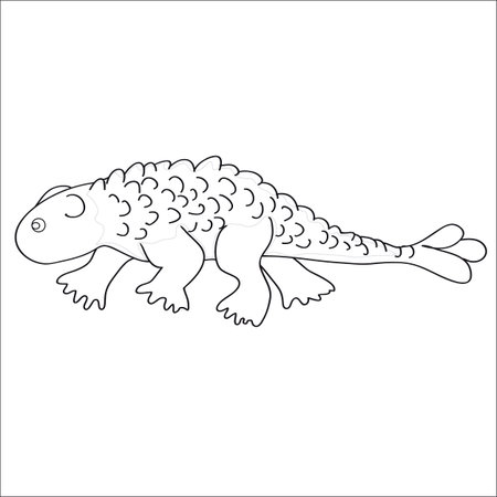 illustration. The picture of dinosaur-ankylosaur on a white background for coloring.のイラスト素材