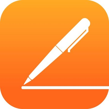 pencil buttonのイラスト素材