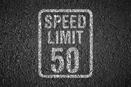 Speed limitの写真素材