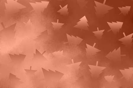 silhouette of christmas tree on brown abstract background, website background suitable for banner, poster, social media feed and flyer templateの写真素材