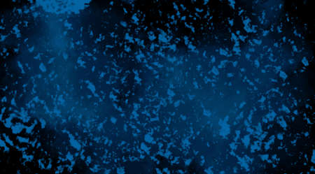 Abstract blue dust background on dark blue background, fake stone texture, painted artificial marble surfaceの写真素材