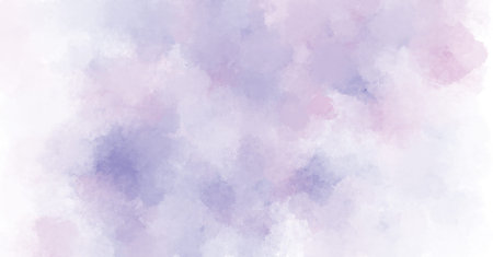 abstract digital drawing with strokes of purple hue and pink blotches on a blurred backgroundの写真素材