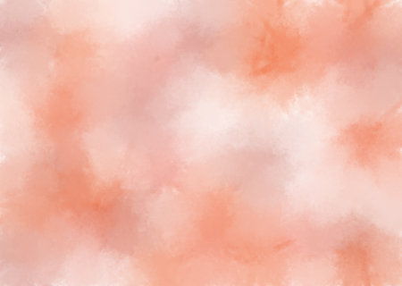 background abstract peach tie-dye smooth transition of colors watercolorの写真素材
