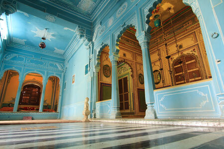 The City Palace in Udaipur in Indiaのeditorial素材