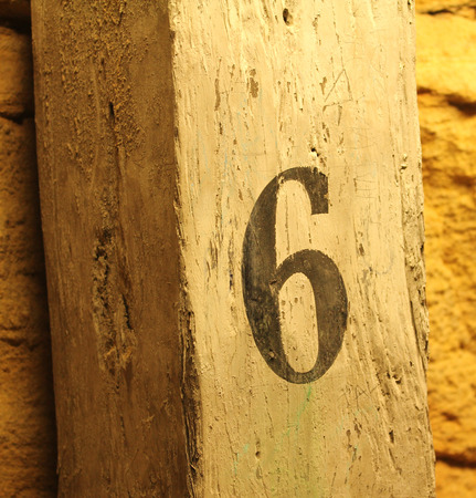 Old number 6の写真素材