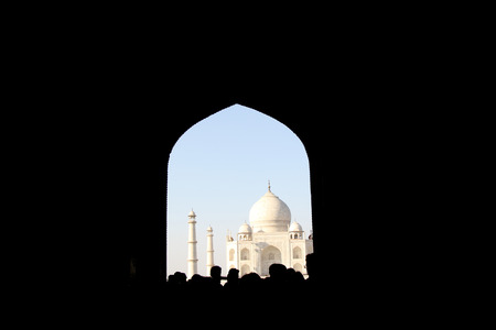 Taj Mahal in Agra, Indiaの写真素材
