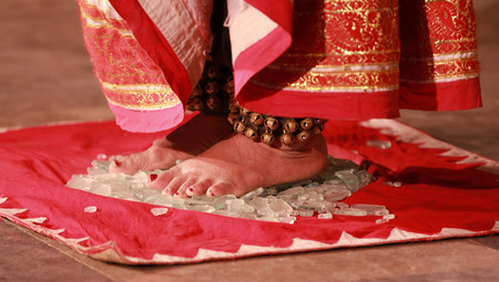 Walking on Glassの写真素材