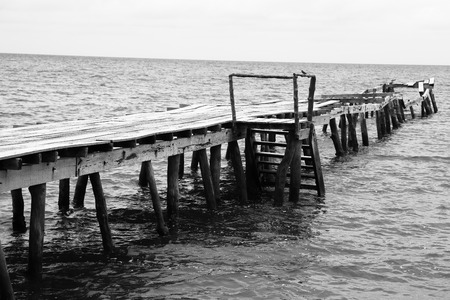 Old Wharf Falling Apartの写真素材