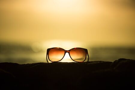 Sunglasses at Sunsetの写真素材