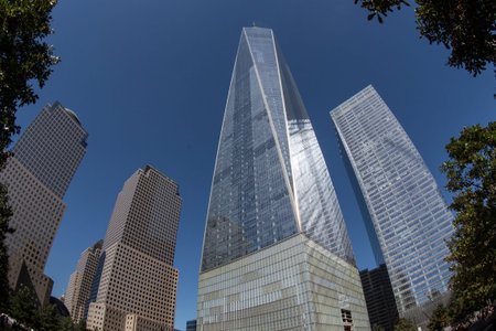NEW YORK - OCTOBER 5: One World Trade Center (Freedom Tower). Taken in October 5 , 2016 in...
