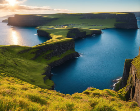 Cliffs of Moher in County Clare, Ireland, Europe.の写真素材