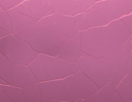 Cracked pink wall. Abstract background. 3D rendering illustration.の写真素材