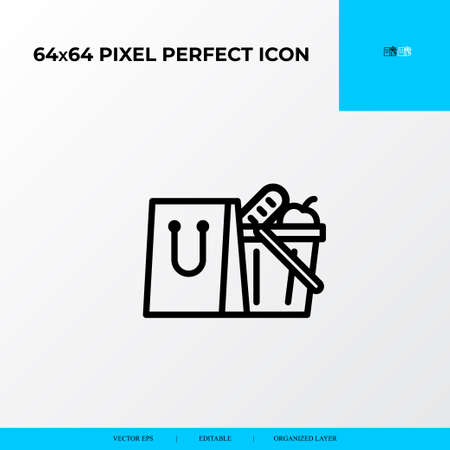 Purchase product icon. Logistics process 64x64 pixel perfect iconのイラスト素材