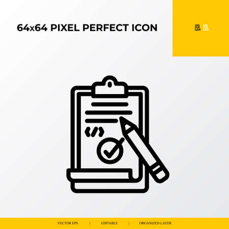 Brief icon. web design and development 64x64 pixel perfect iconのイラスト素材