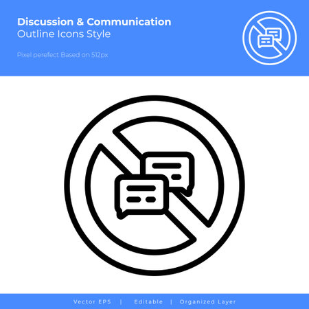No speak vector icon. can be use for user interface, seamless pattern, mobile app iconのイラスト素材