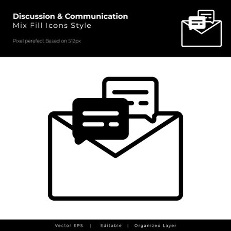 Email Vector icon can be use for user interface, seamless pattern, mobile app iconのイラスト素材