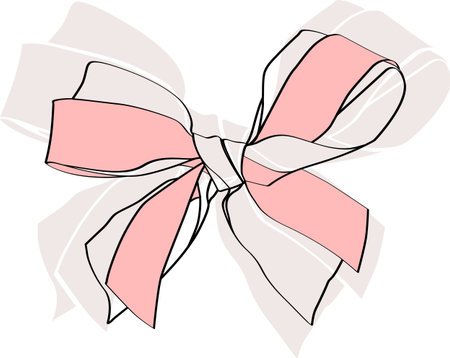 ribbon bowのイラスト素材