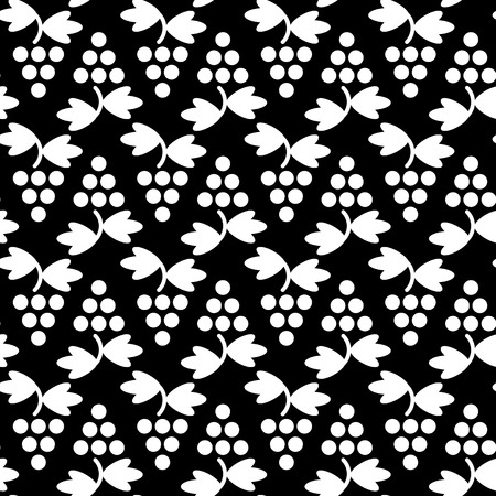 geometric grapes simple vector seamless patternのイラスト素材