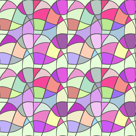 Seamless  vector pattern. Mesh repeating texture, mosaic backgroundのイラスト素材