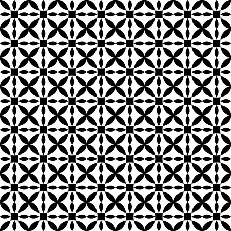 Vector seamless pattern. Modern stylish texture. Repeating geometric tiles. Monochromatic geometric patternのイラスト素材