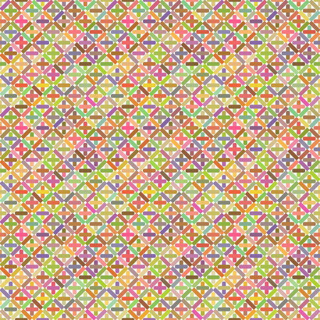 Seamless pattern colorful background, wallpaper with repetition geometric shape. Vector illustration of interlacing, fabric textureのイラスト素材