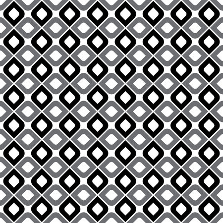 Vector seamless pattern. Modern stylish texture. Repeating geometric tiles. Monochromatic geometric patternのイラスト素材