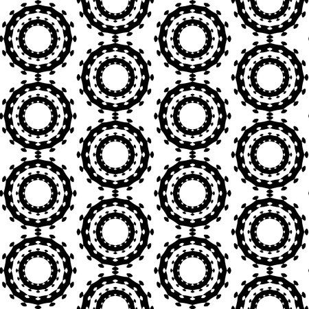 Vector seamless pattern. Modern stylish texture. Repeating geometric tiles. Monochromatic geometric patternのイラスト素材