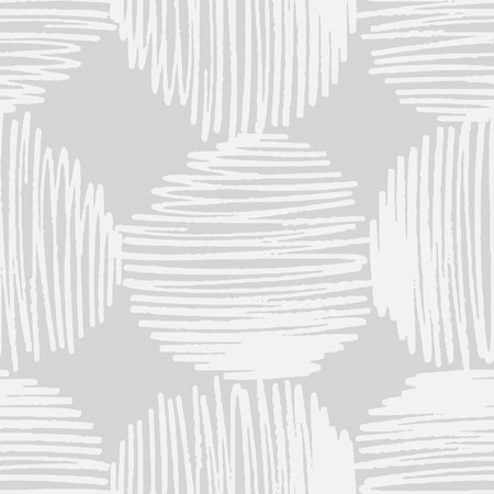 Seamless vector pattern with hand drawn stroked circles.のイラスト素材