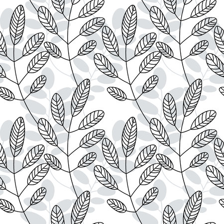 Abstract floral pattern. Leaves texture. Stylish abstract vector plant ornamental backgroundのイラスト素材