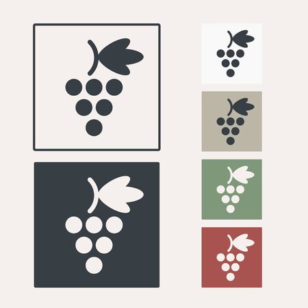 vector icon set of glasses for wineのイラスト素材