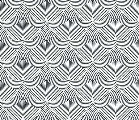 Vector seamless pattern. Modern stylish texture. Repeating geometric tiles. Monochromatic geometric patternのイラスト素材