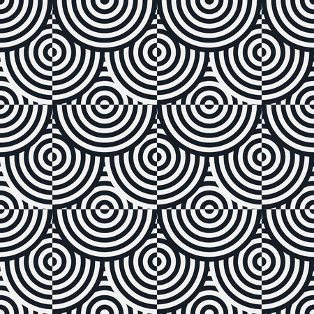 Seamless geometric pattern. Vector repeating texture. Geometric simple print. Monochromatic linear background.のイラスト素材