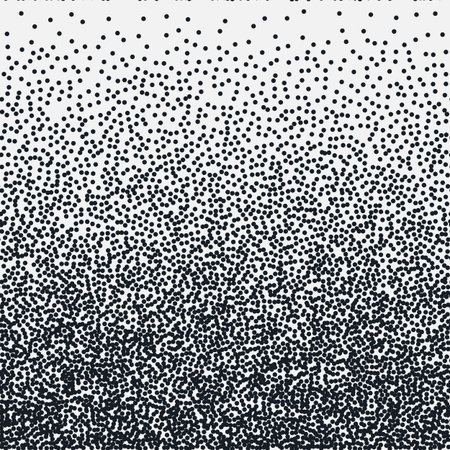 Stipple pattern for design. Simple vector pattern. Monochromatic minimalistic geometric pattern with randomly located circles.のイラスト素材