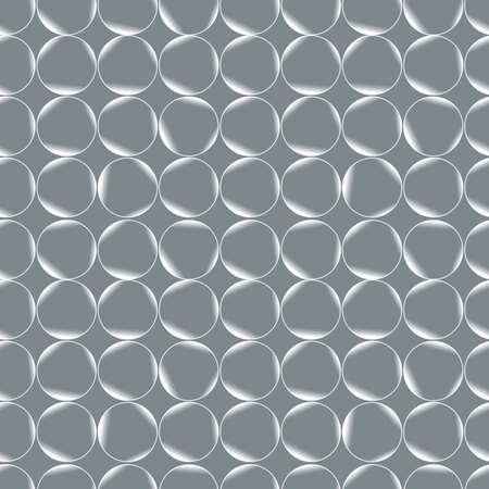 Vector seamless pattern with realistic bubbles. Abstract background.のイラスト素材