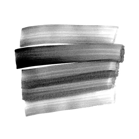 Vector hand drawn watercolor brush stain.のイラスト素材