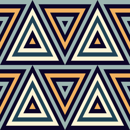 Seamless geometric pattern. Geometric simple print. Vector repeating texture with triangles.のイラスト素材