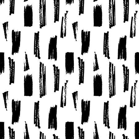 Abstract seamless hand drawn pattern Texture with black strokes.のイラスト素材