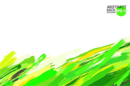 artistic backdrop, vector with brush strokes, oil paint look background with colorful hand painted stainsのイラスト素材