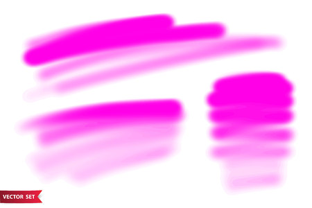 Vector set of hand drawn airbrush strokes. One color artistic hand drawn backgrounds.のイラスト素材