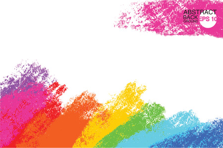 Artistic backdrop, vector with brush strokes, brush paint look background with colorful hand painted stainsのイラスト素材