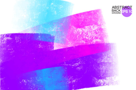 Artistic backdrop, vector with brush strokes, oil paint look background with colorful hand painted stainsのイラスト素材