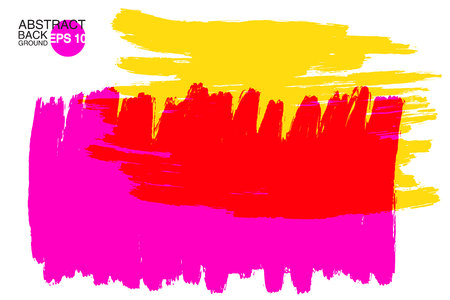 artistic backdrop, vector with brush strokes, brush paint look background with colorful hand painted stainsのイラスト素材