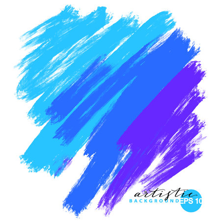 artistic backdrop, vector with brush strokes, brush paint look background with colorful hand painted stainsのイラスト素材