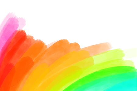 artistic backdrop, vector with brush strokes, watercolor look background with colorful hand painted stainsのイラスト素材