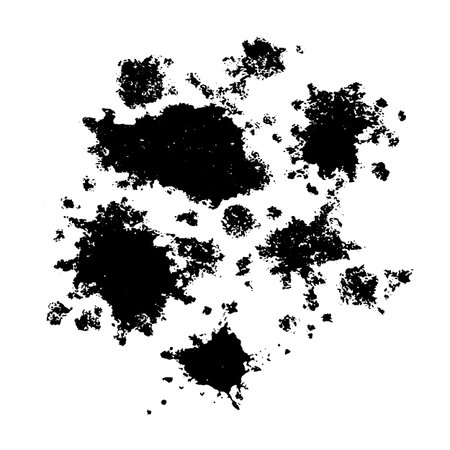 Abstract textured onecolor blot texture. Artistic vector design elements. Vector illustration.のイラスト素材