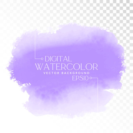 Vector digital watercolor brush stain. Colorful painted stroke for backdrop. Artistic painted background.のイラスト素材