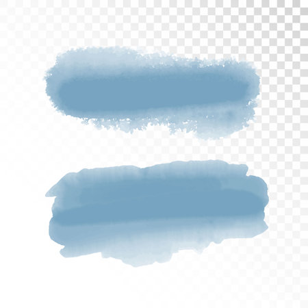 Vector digital watercolor brush stains. Colorful painted strokes for backdrop. Artistic painted backgrounds.のイラスト素材